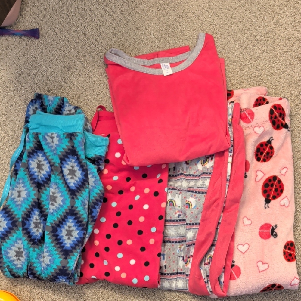 Women's Pajama Set Of Four Pants One Top Very Warm Cozy Material